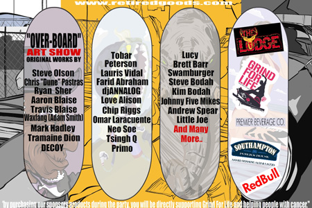 OVER-BOARD sk8brd art show October 15, 2009