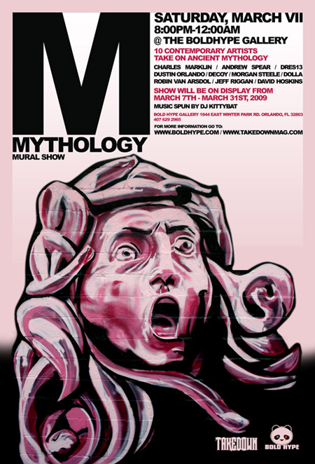 Mythology Art Show Flyer